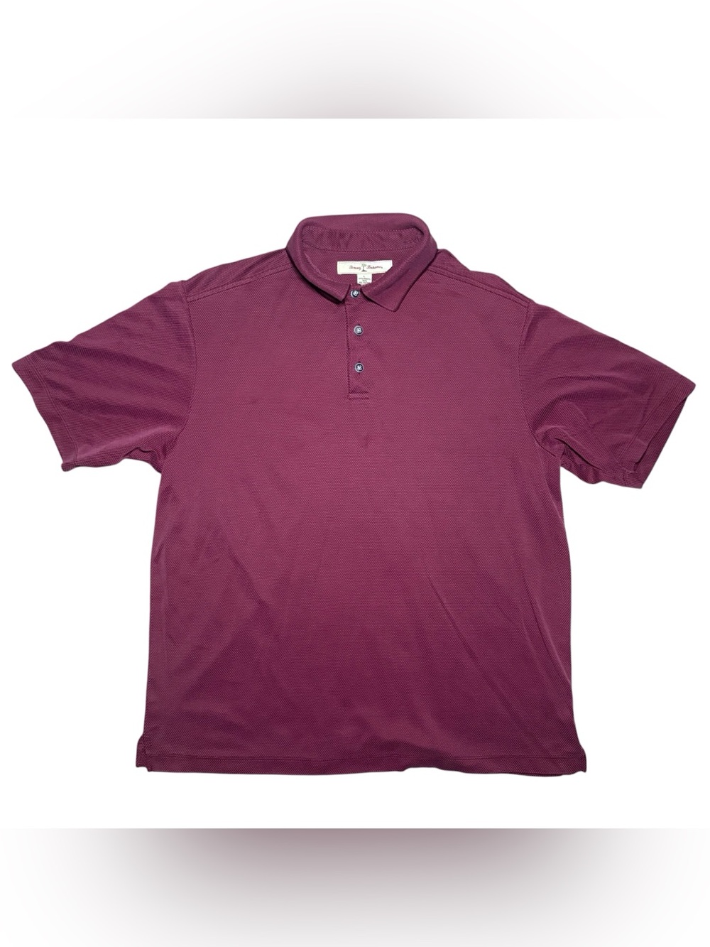 Tommy Bahama Men's Large Polo in Burgundy Short Sleeve